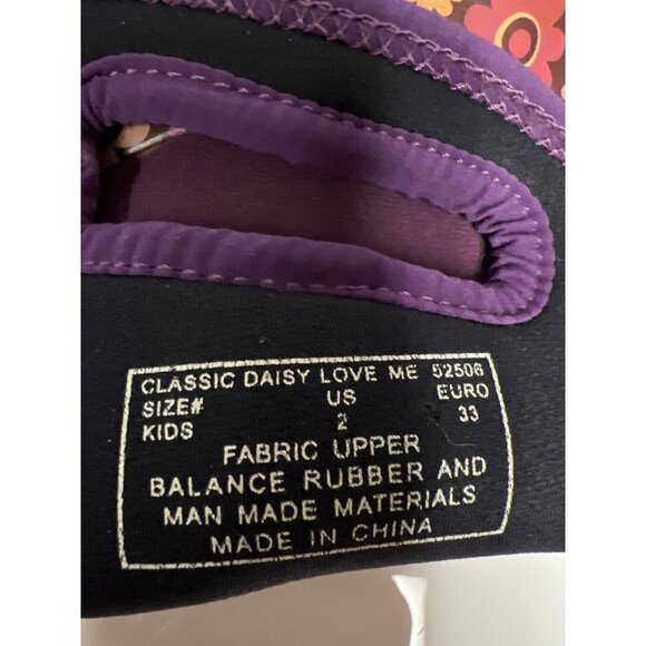 BOGS Classic Daisy Love Me  High Purple Flower Pull On Boots Girl's Size 2 - Picture 10 of 11